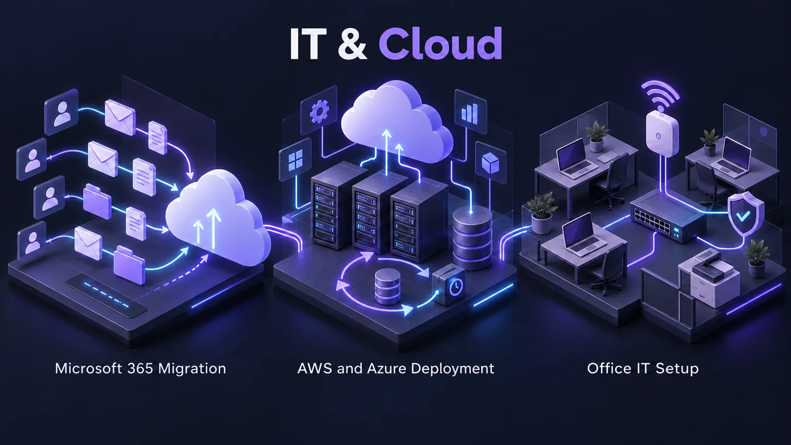 IT & Cloud Infrastructure service collage